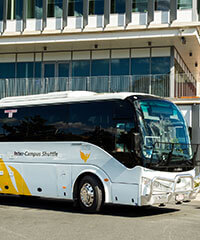Inter-campus shuttle bus.
