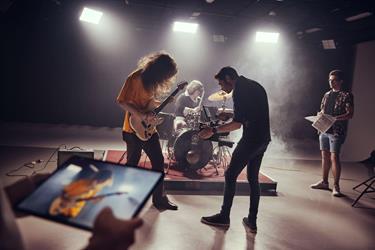 Film and television studio at UniSQ Springfield.