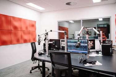 UniSQ Springfield radio studio.