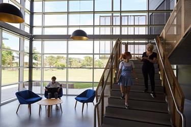 UniSQ Engineering laboratory foyer.