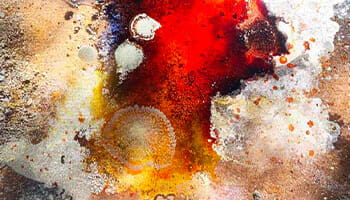 Loi Magill, Tailing Ponds, 2021, Works on glass, photographic prints.