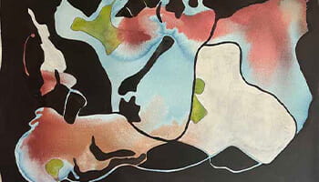 Loi Magill, Awful Beauty, 2022, Acrylic on watercolour paper.