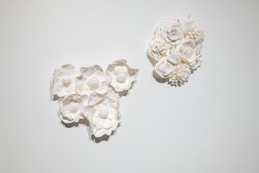 A white flowers on a white surface (Park Perspectives: A vision of Laurel Bank Park exhibit).