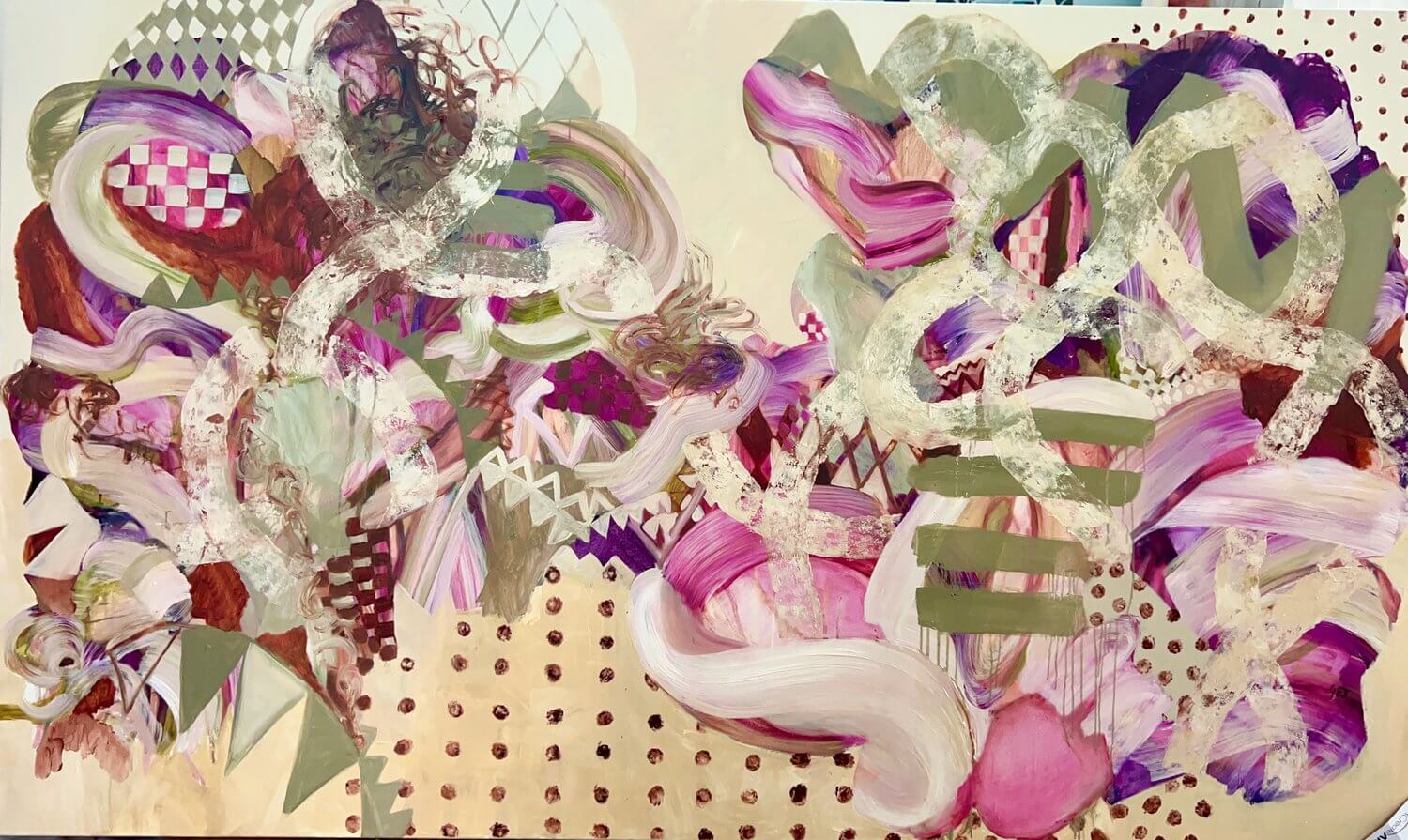Gabrielle Jones, The Spell Doesn't Break, Oil and Acrylic on stretched linen 