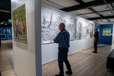 Life and Lines: Allan Bruce Retrospective Exhibition Opening 6