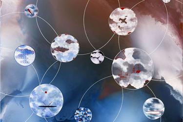 Kathryn Brimblecombe-Fox, Theatre of War: Plague Cloud, Oil on linen, 92 x 112cm, 2021            