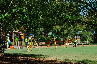 Surveying students at UniSQ Toowoomba.