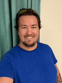 Garrett - "I am excited to be extending my knowledge in literature and creative writing while honing my skills in time management and professional interactions."