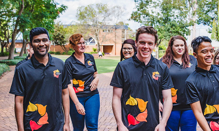 Student Representative Committee members laughing