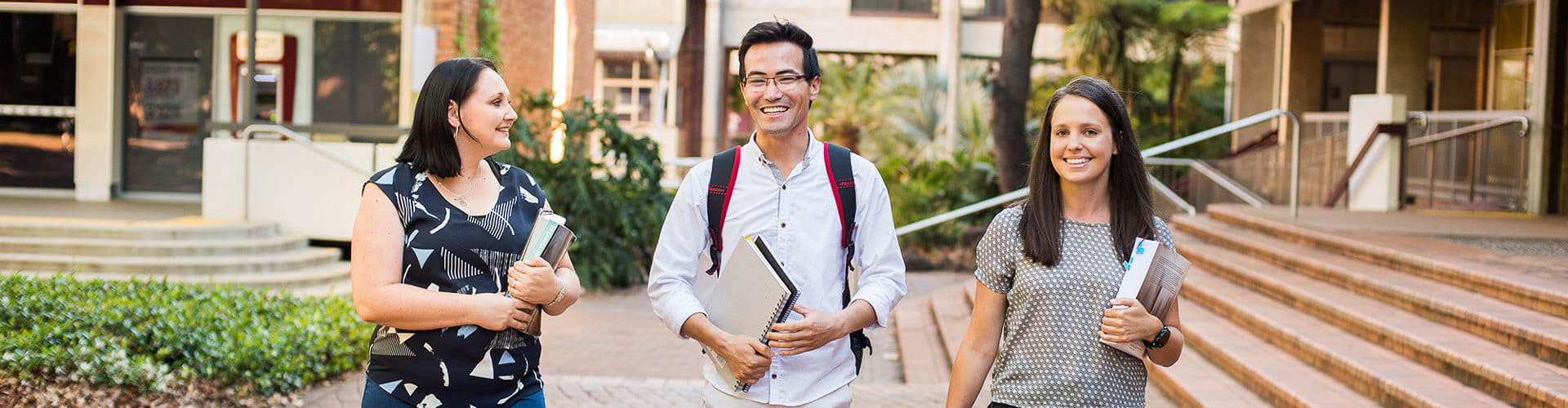 Students walking together