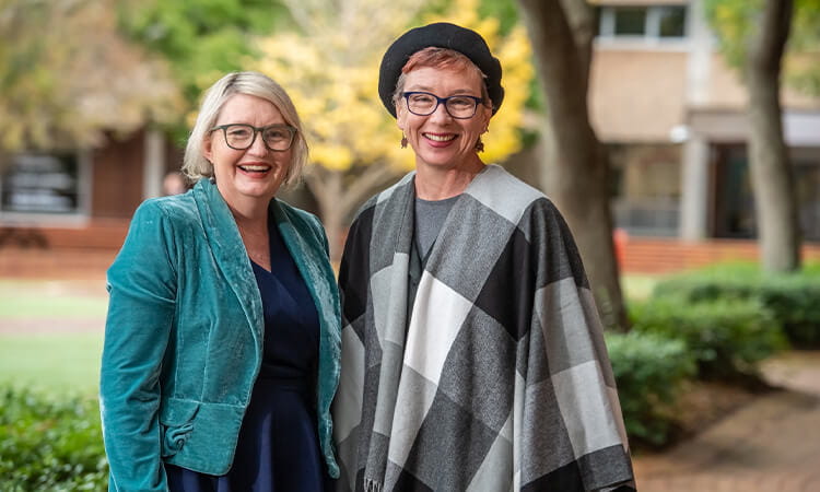 University of Southern Queensland’s Dr Samantha Brown and Associate Professor Lainie Cameron. 