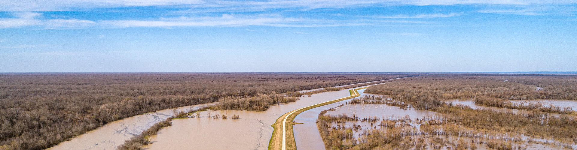 flooding across fields
