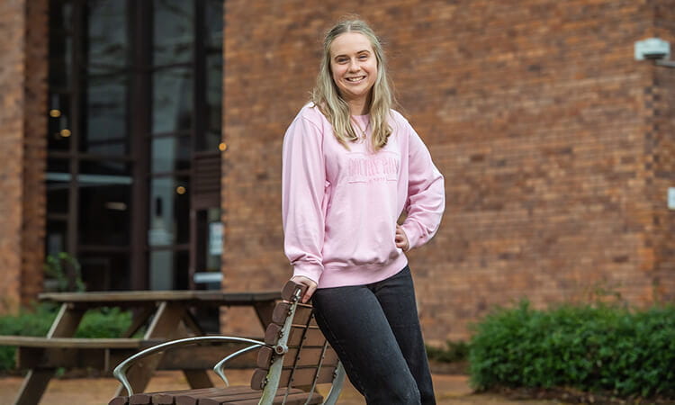 University of Southern Queensland student Taylah Hoffman.