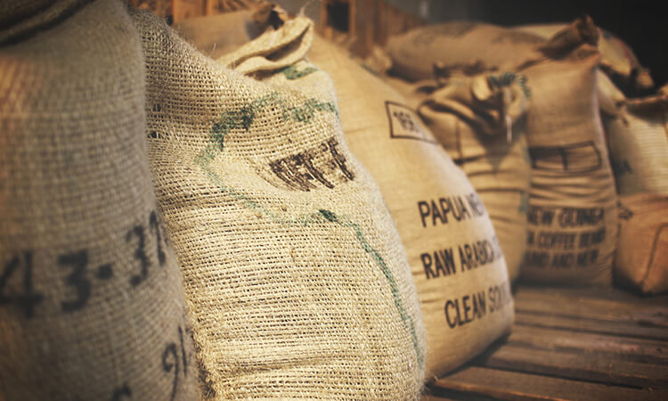 sacks of coffee