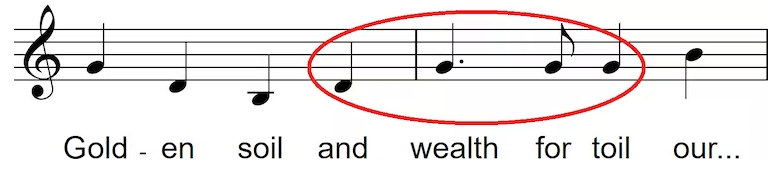 Music notes.