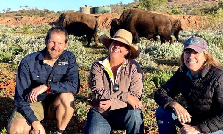 people smiling in the bush