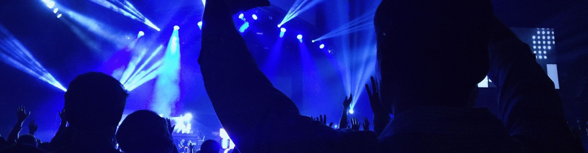 hands in the air at concerts