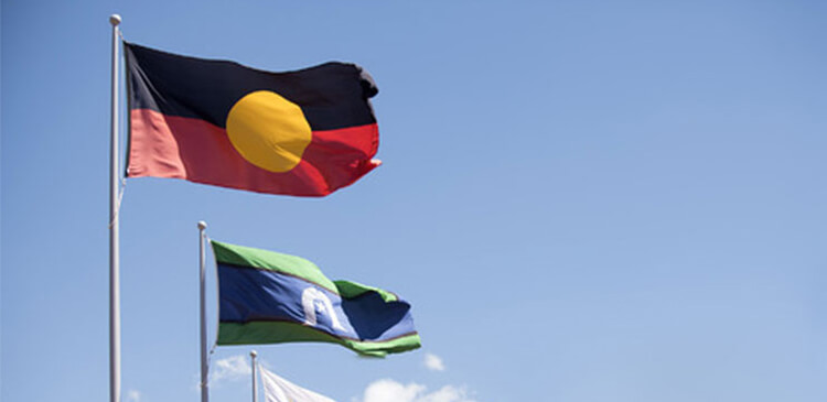 The Aboriginal and Torres Strait Islander flags