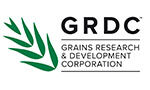 Logo of the Grains Research & Development Corporation (GRDC) featuring a green stylized grain graphic and black text.