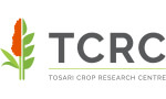 Logo of the Tosari Crop Research Centre featuring an orange crop illustration next to the acronym "TCRC" and the full name written below.