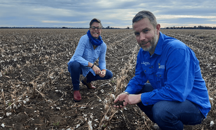 Regional Soil Coordinator Cameron Leckie and Lismore Node Manager Amanda Scott 