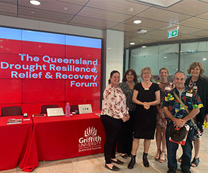 SQNNSW Drought Hub staff at Red Cross event. 