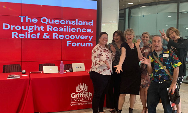 SQNNSW Drought Hub Team at the Red Cross conference. 