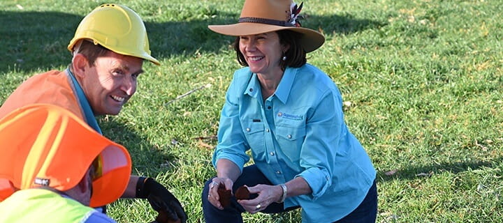 Lorraine Gordon, Director of Strategic Projects at Southern Cross University, undertaking soil tests with Southern Cross University’s Environmental Analysis Laboratory.