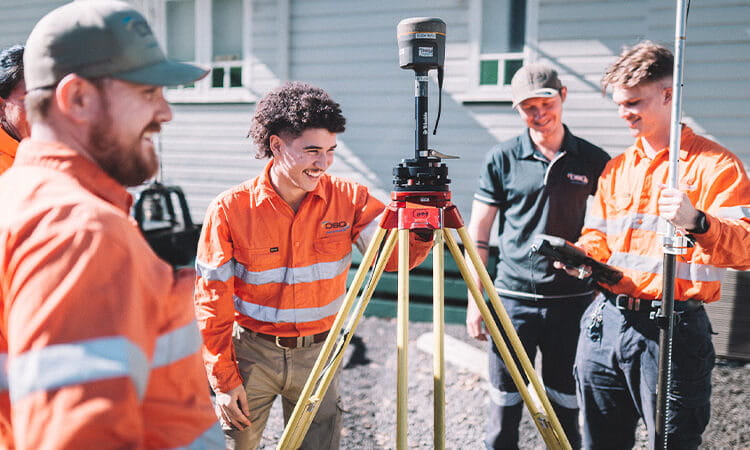 A group of surveyors. 